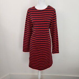 Boden Sophie Breton Navy/Red Striped Dress Size 8